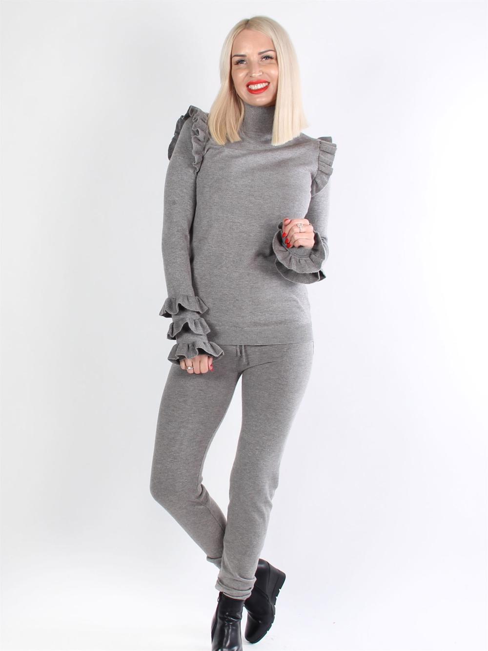 Rachell - Armégrön trikå med banddetaljer